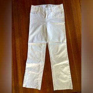 Banana Republic white straight flare leg slacks
